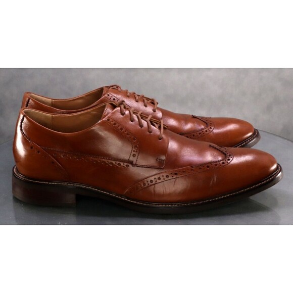 Cole Haan Warren $160 Men's Wingtip Oxfords Dress Shoes Size 11.5 Leather C20322 - Picture 4 of 12